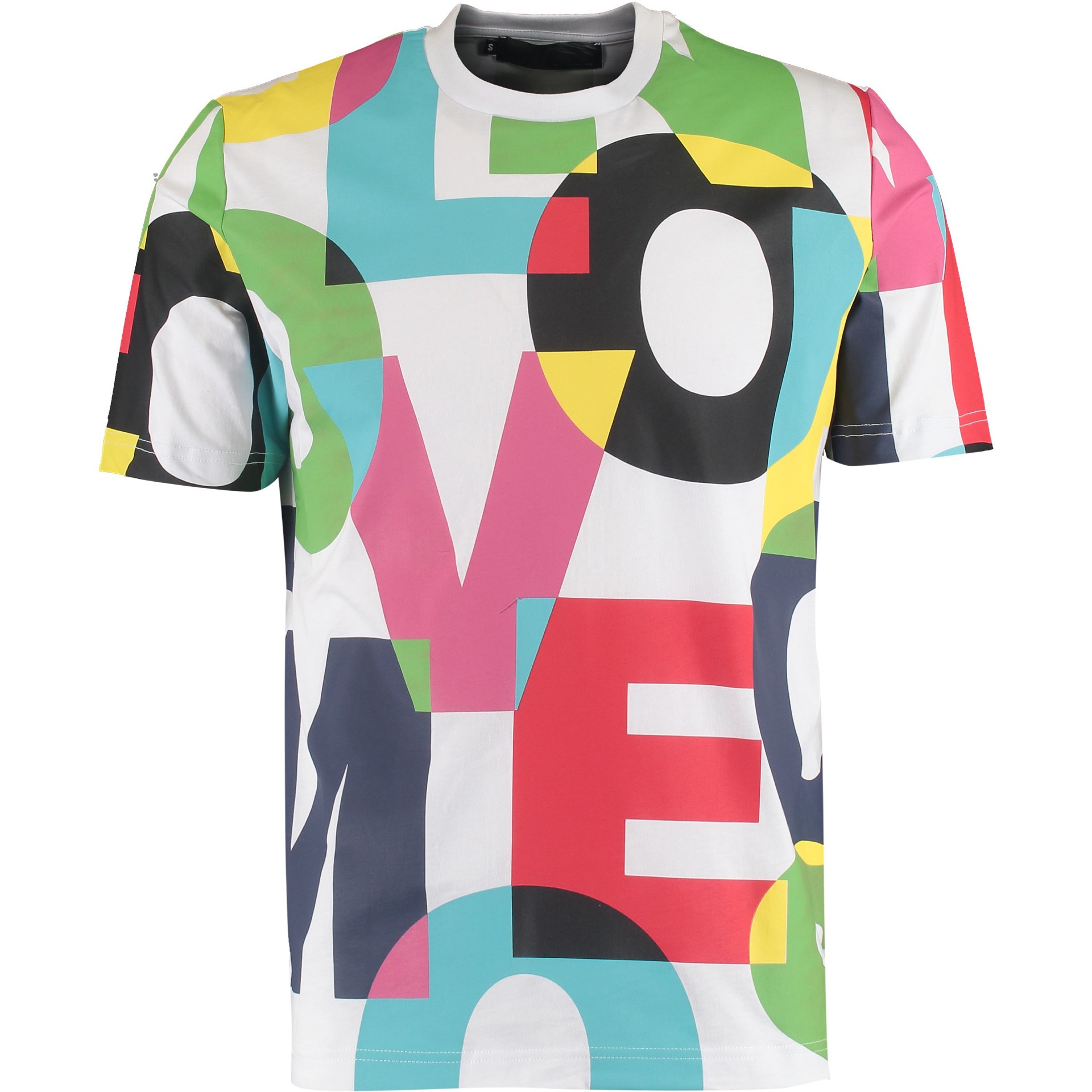 T-shirt z kolorowyn napisem love ze sklepu TkMaxx