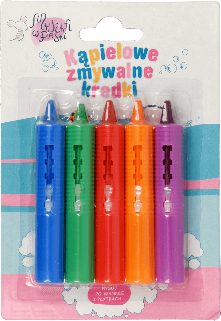 Rossmann - Zmywalne kredki do kąpieli