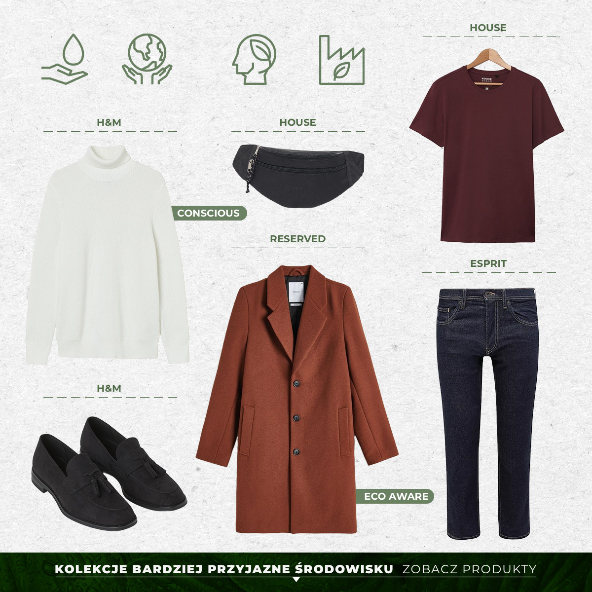 Zrównoważona moda dla niego
