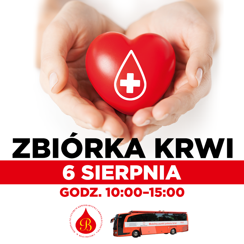 Krwiobus przy Atrium Biała
