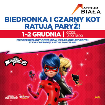 Mikołajki z Biedronką i Czarnym Kotem w Atrium Biała