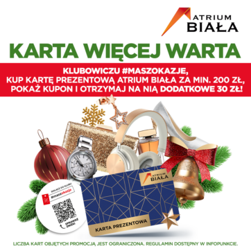 Karta Więcej Warta z Atrium Biała