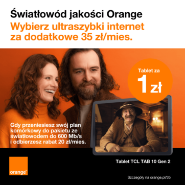 Światłowód jakości Orange