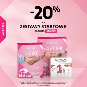 PROMOCJA -20% RABATU NA ZESTAWY STARTOWE SEMILAC