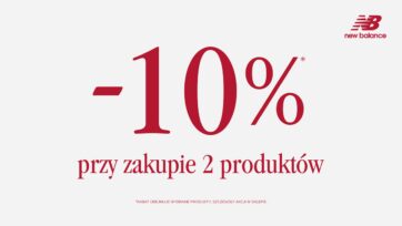 Dodatkowe 10% na produkty z wyprzedaży w sklepie New Balance.