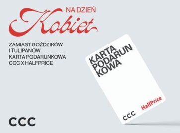 Karta podarunkowa CCCxHalfprice – idealny prezent z okazji Dnia Kobiet!