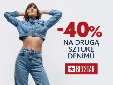 DENIM DAYS  -40% na drugą tańszą sztukę z denimu!