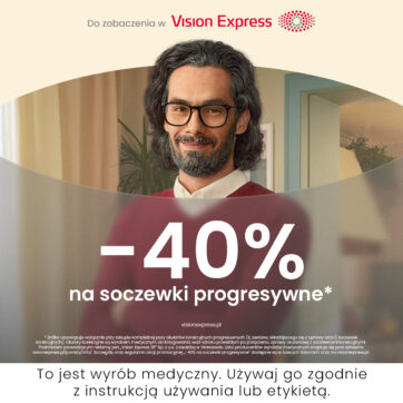 40% zniżki na soczewki progresywne