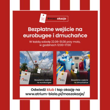 Bezpłatne Dmuchańce i Eurobungee w każdą sobotę!