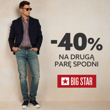-40% NA DRUGĄ PARĘ SPODNI.