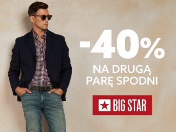-40% NA DRUGĄ PARĘ SPODNI!