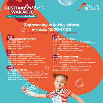 FESTIVALOVE WAKACJE Z ATRIIUM BIAŁA TRWAJĄ W NAJLEPSZE! ð§¡ð ð