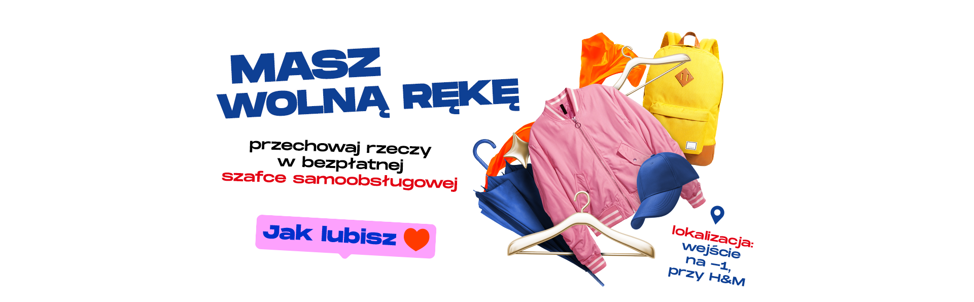 Przechowaj rzeczy w bezpłatnej szafce samoobsługowej!