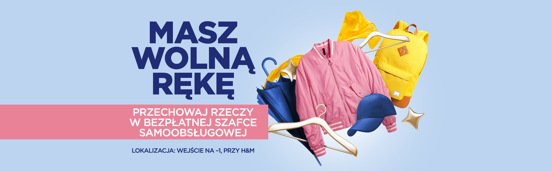 Przechowaj rzeczy w bezpłatnej szafce samoobsługowej!