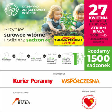 ð± Drzewko za surowce wtórne – dołącz do ekologicznej akcji w Atrium Biała!