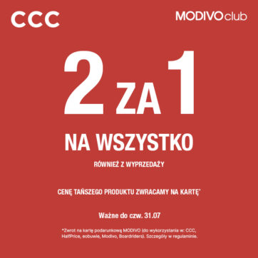 Wielka wyprzedaż 2 za 1 w CCC!