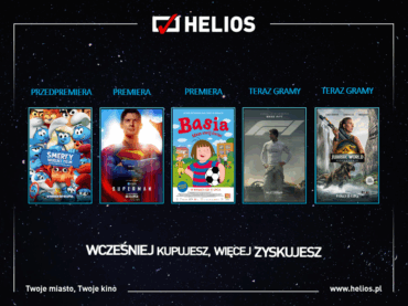 Helios zaprasza na lipcowe hity  na wielkim ekranie!