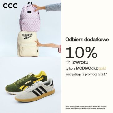 Zgarnij 10% cashbacku w CCC!