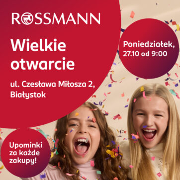 Nowa odsłona drogerii Rossmann w CH Biała! Otwarcie już 27 października ❤