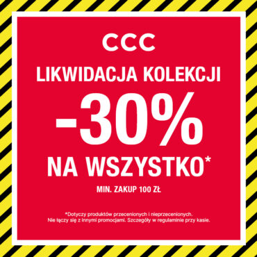 LIKWIDACJA KOLEKCJI -30% na WSZYSTKO