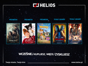 Moc filmowych nowości w kinach Helios