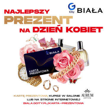 Najlepszy prezent na Dzień Kobiet? Karta prezentowa G City Biała ð