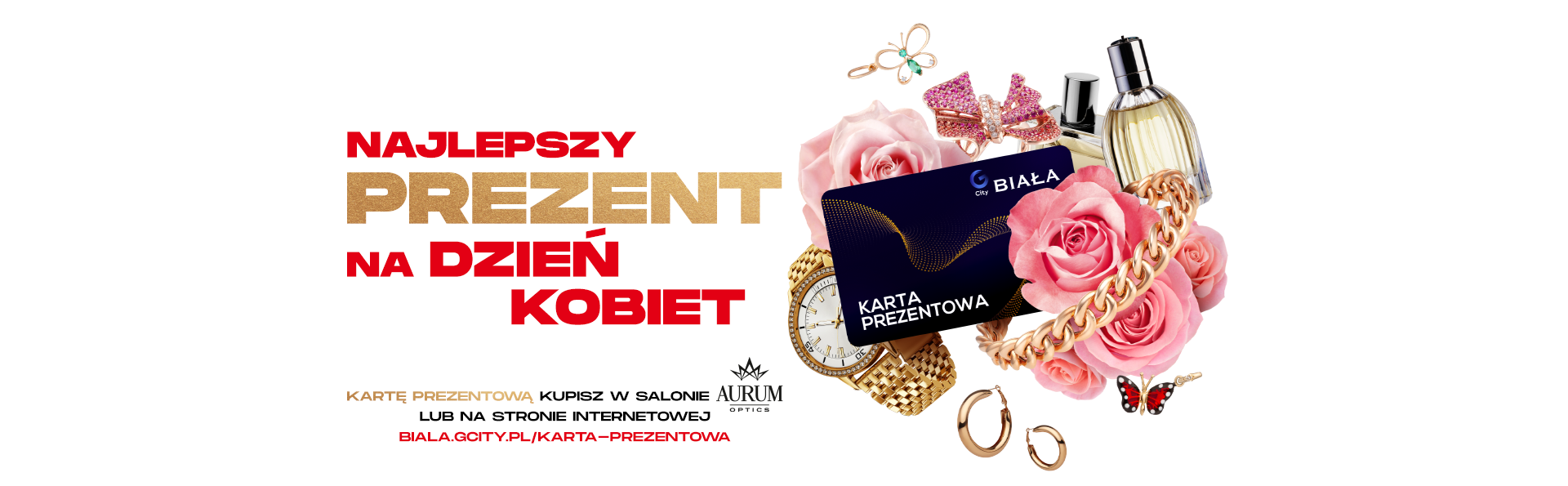 Najlepszy prezent na Dzień Kobiet? Karta prezentowa G City Biała