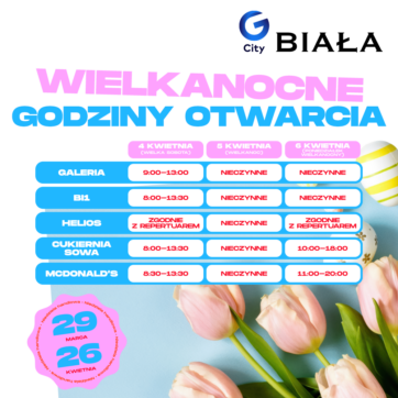 Wielkanocne godziny otwarcia CH Biała ð£ð·