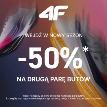 -50% NA DRUGĄ PARĘ BUTÓW