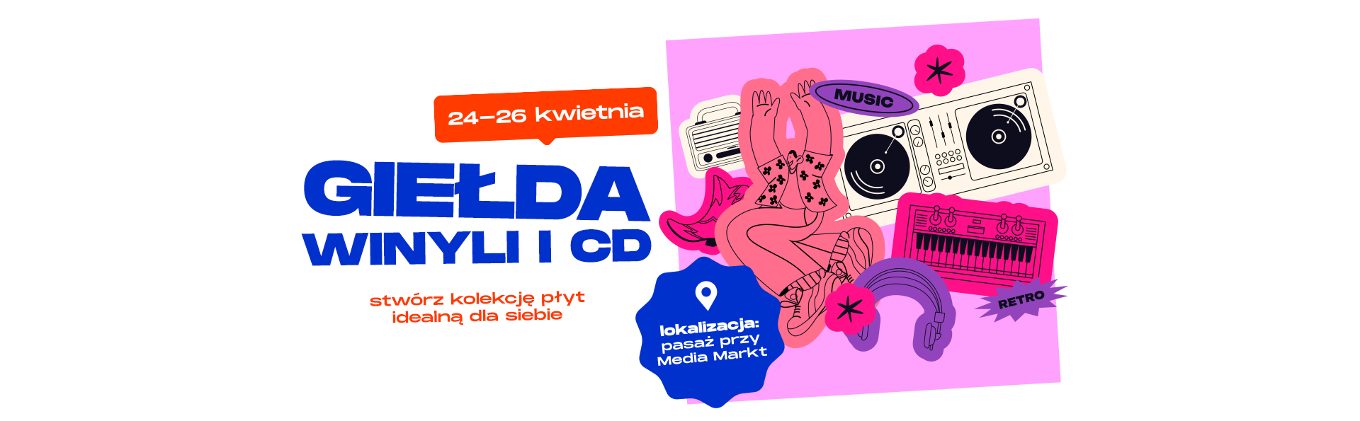 Giełda Winyli i CD w G City Biała w kwietniu