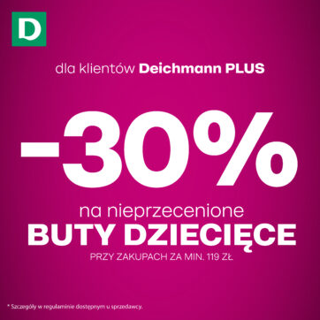 –30% na nieprzecenione buty dziecięce
