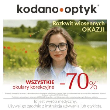 Rozkwit wiosennych okazji! WSZYSTKIE okulary korekcyjne -70%