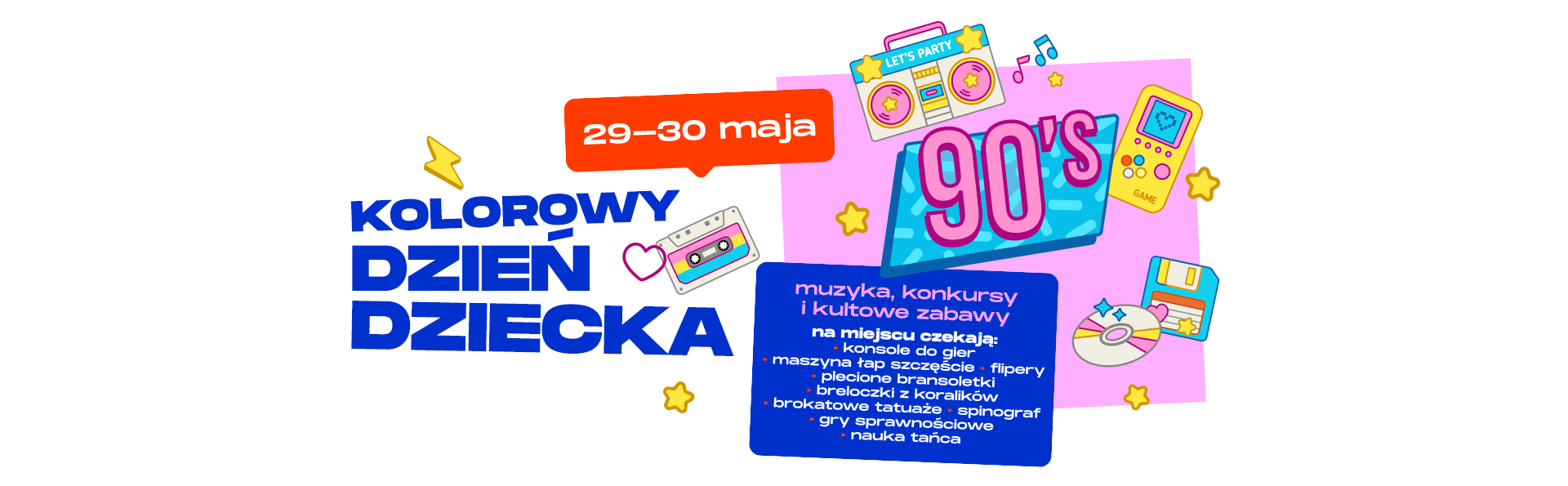 Kolorowy Dzień Dziecka – Back to 90’s vibe w G City Biała!