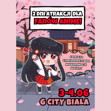 🎌 Komikslandia zawita do G City Biała! Przed nami 2 dni pełne anime, mangi i popkulturowych atrakcji 🔥