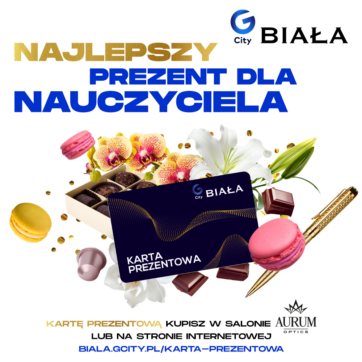 ð Najlepszy prezent dla Nauczyciela? Karta Prezentowa G City Biała!