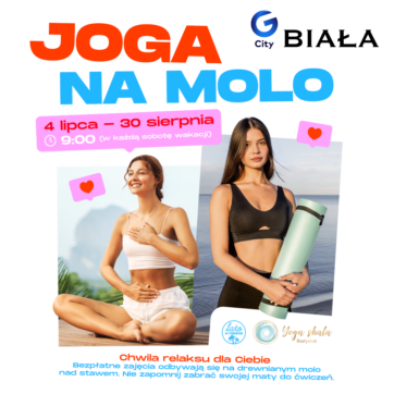 Joga na molo, czyli wakacyjny relaks w G City Biała ð§‍♀️Zapraszamy w KAŻDĄ SOBOTĘ wakacji!