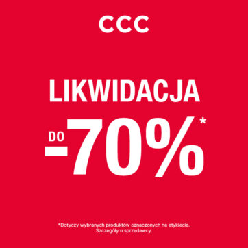 Likwidacja kolekcji do -70% w CCC!
