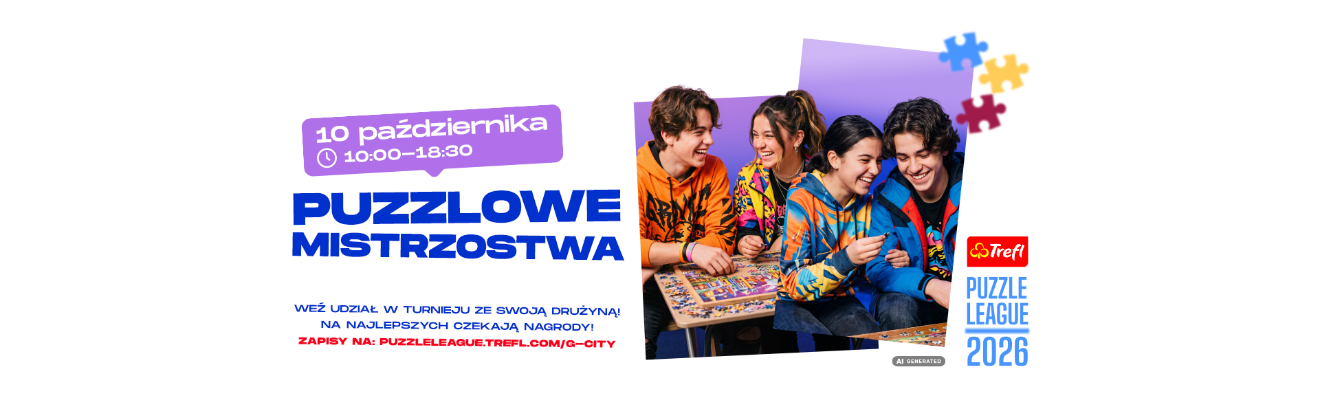 ðPUZZLOWE MISTRZOSTWA W G CITY BIAŁA! Trefl Puzzle League 10 października – zapisz się!
